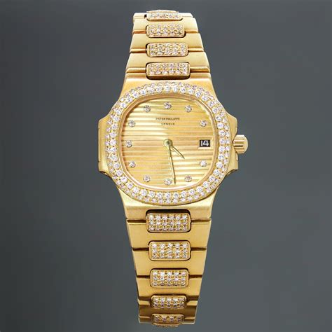 patek philippe 18k gold lady's watch price|Patek Philippe solid gold watch.